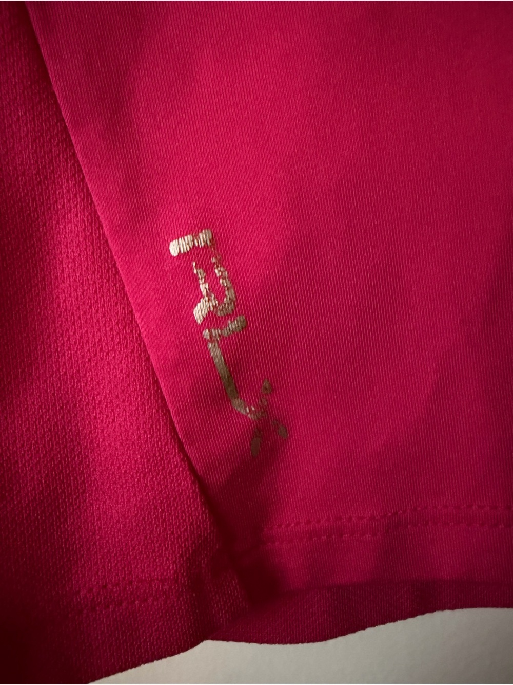 Ralph Lauren RLX Hot Pink Performance Top with Black Logo Detail - Picture 4 of 6